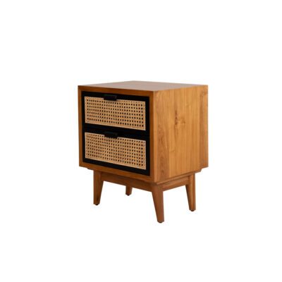 Adam rattan bed side table