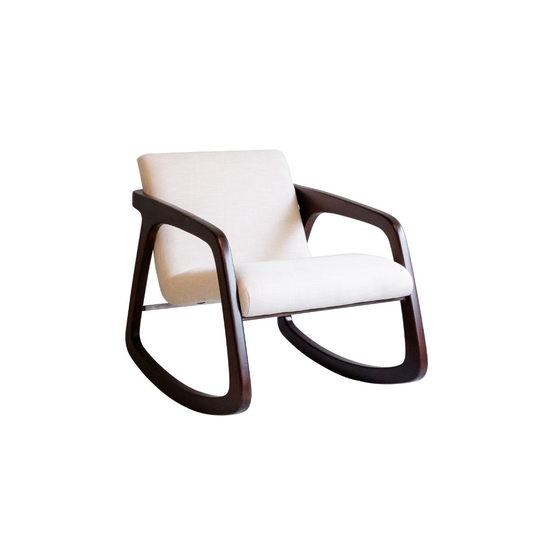 teak wood alby rocking chair