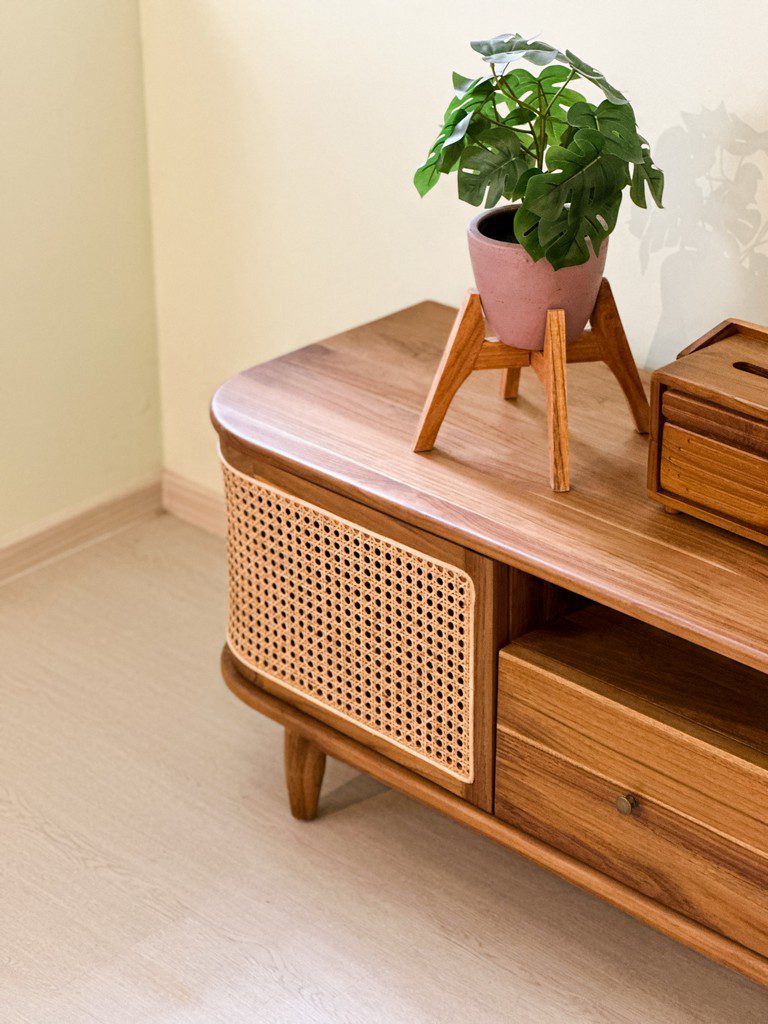 lauren rattan tv console