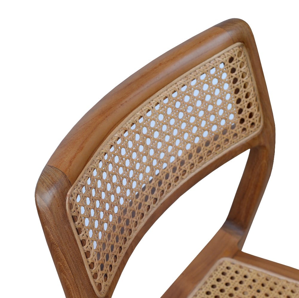 natural fininsh teak wood dining chair martin