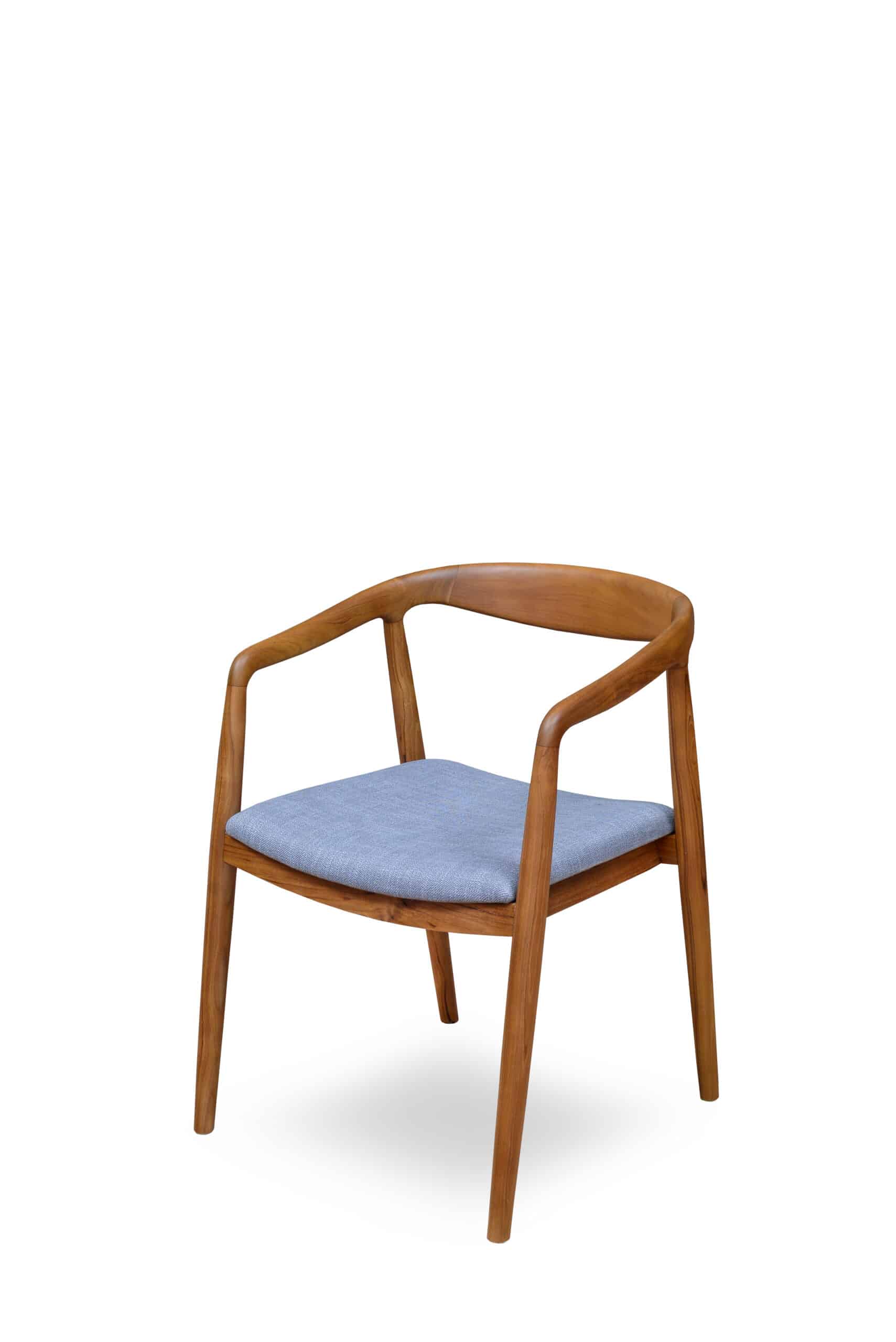 teakwood lyn dining chair side view