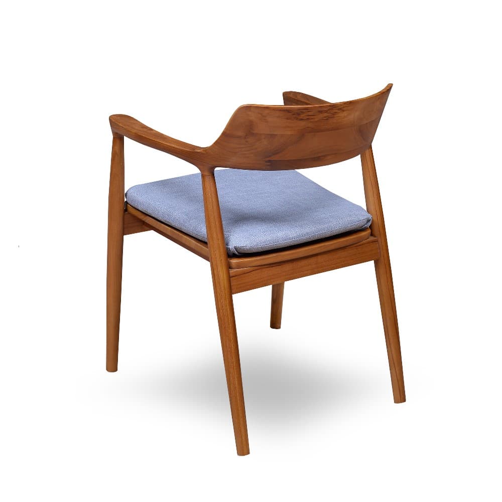 teakwood yuri dining chair back
