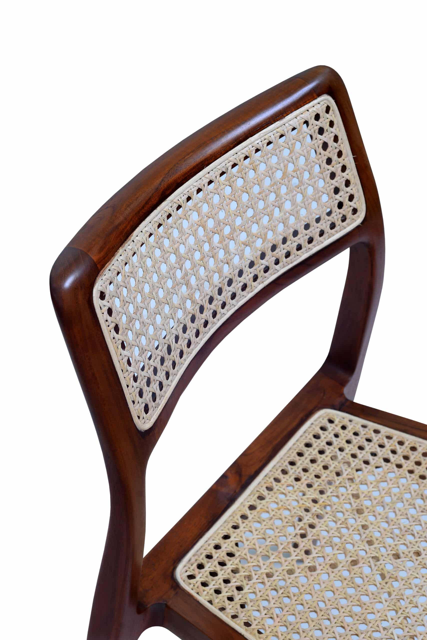 walnut finish teak wood dining chair martin