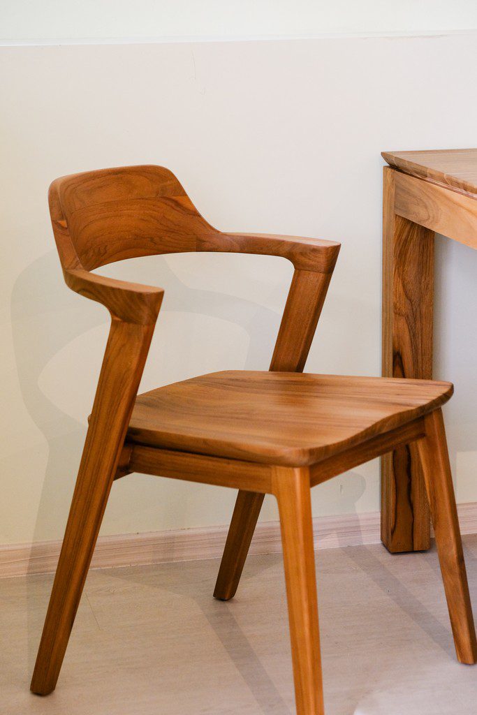 teakwood wooden robin dining chair