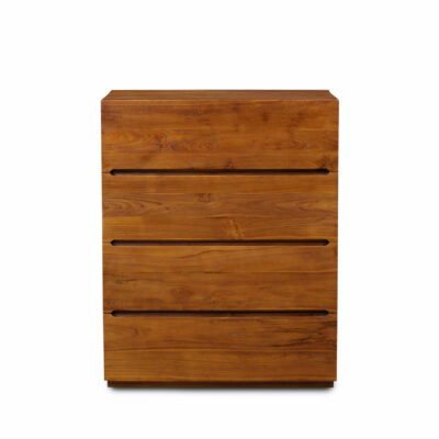 front view of leslie chest of four drawers