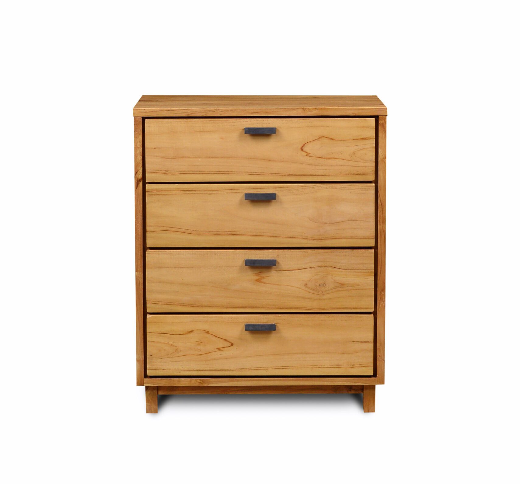 front view of sonia chest with four drawers