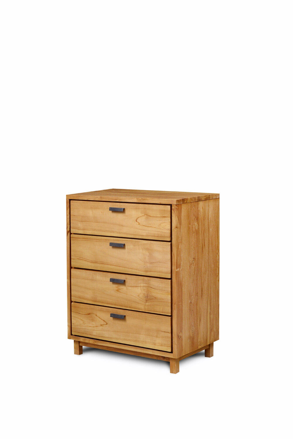 side view of sonia chest with four drawers