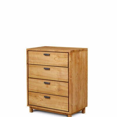 side view of sonia chest with four drawers