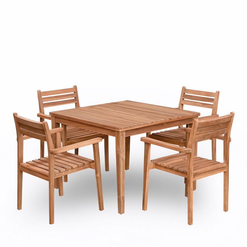Outdoor Teak Wood Dining Table Set