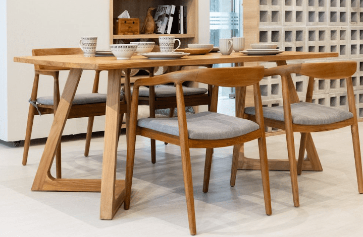 teakwood dining table