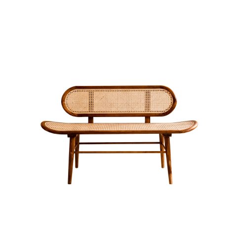 teakwood amy rattan bench